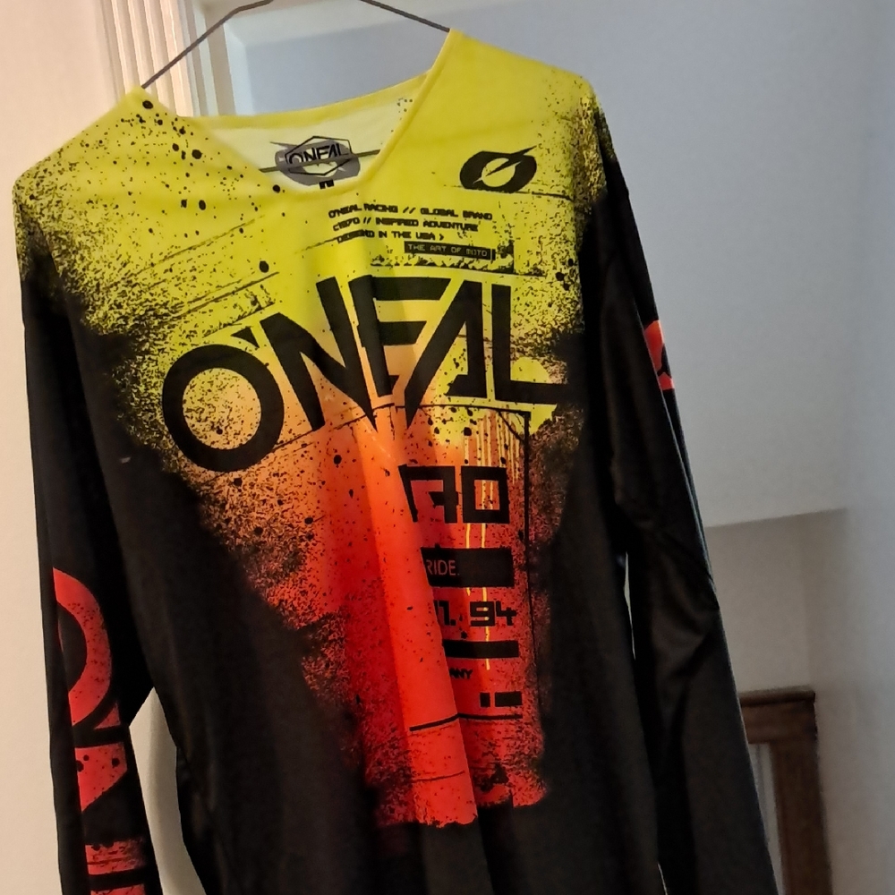 O'Neal Men's Long Sleeve Shirt - Yellow and Black